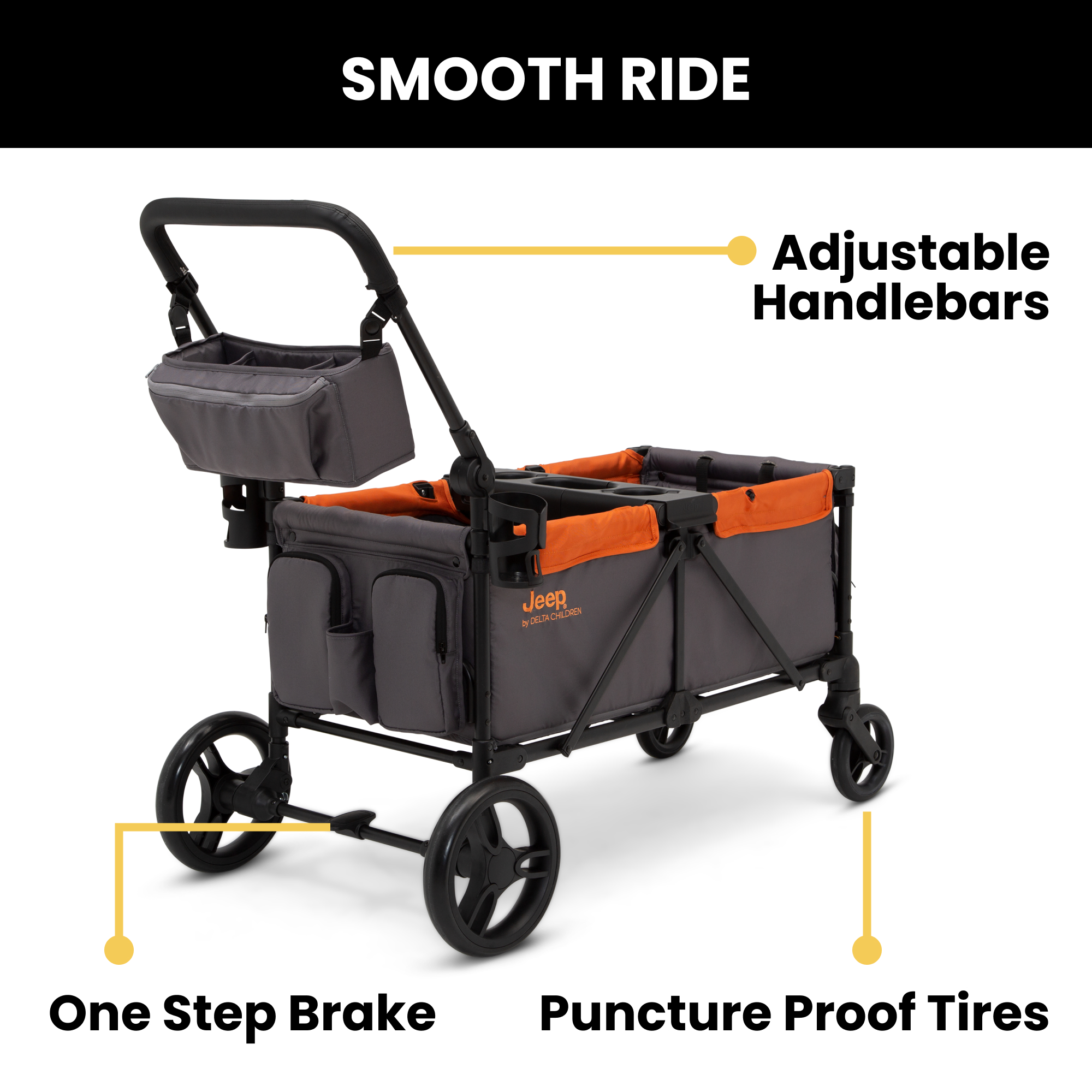 Jeep ストローラワゴン Amazon.com : Jeep Sport All-Terrain Stroller Wagon by Delta